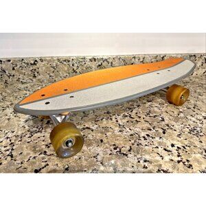 Kryptonics Skateboard 23” Long Complete Board Orange and Gray Grip Tape VG / EX